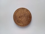 Centenarul nasterii lui HENRI COANDA 1886-1986 .Inventatorul avionului cu reactie in anul 1910 .Medalie bronz ,diametru 50 mm