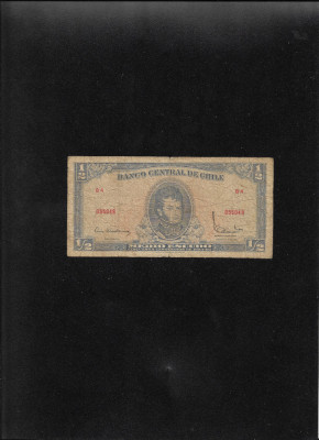 Chile 1/2 0.5 medio escudo 1962 seria035048 foto