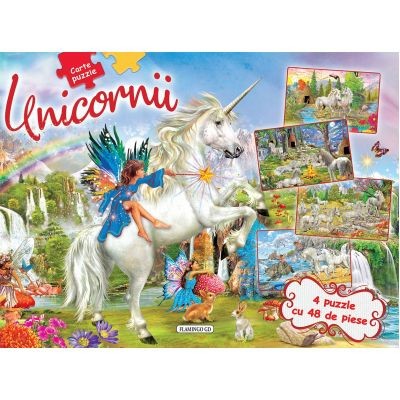 Unicorni - Puzzle, - Editura Flamingo foto