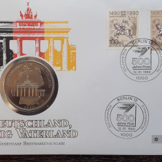 GERMANIA - FDC SI MEDALIE - DEUTSCHLAND, EINIG VATERLAND, STARE UNC