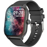 SMARTECH SmartWatch cu Apel Bluetooth, Ritm cardiac, Oxigen din sange, Tensiune arteriala, Monitorizare somn, Vreme, Calculator S729