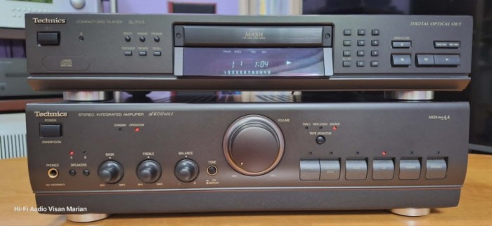 Amplificator Technics A-600 MK3 + CD Technics SL-PG3 Cu Telecomanda