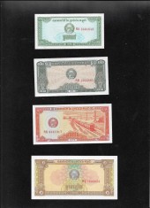 Set Cambogia Cambodgia 0.1 + 0.2 + 0.5 + 1 riel 1979 aunc-unc