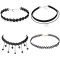 Set 4 coliere choker elegant, negru