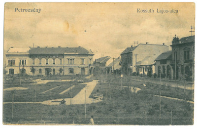 3703 - PETROSANI, Hunedoara, Park, Romania - old postcard - used - 1918 foto