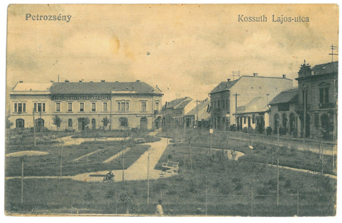 3703 - PETROSANI, Hunedoara, Park, Romania - old postcard - used - 1918