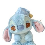 Jucarie din plus, mascota Stitch Albastru cu caciula, Personaj din Lilo&amp;Stitch, 30 cm