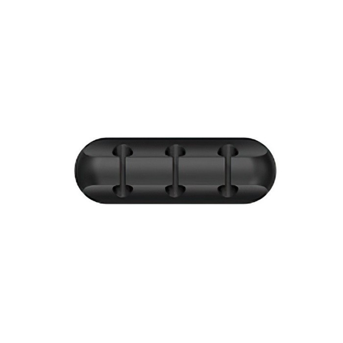 Organizator de cabluri, flippy, autoadeziv, multifunctional, 3 locuri de suport, 6.4x2.2cm, negru