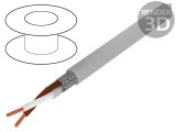 Cablu Ecranat Li2YCY-TP 1x2x0,34mm2 Cupro-Cositorit