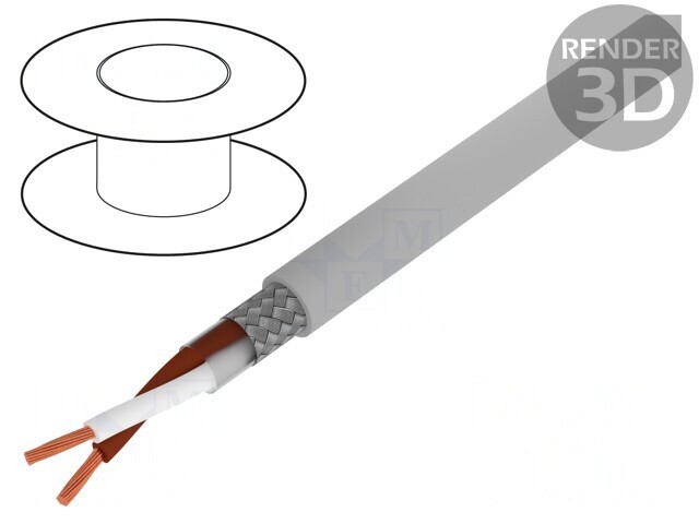 Cablu Ecranat Li2YCY-TP 1x2x0.25mm2 Cupru Cositorit