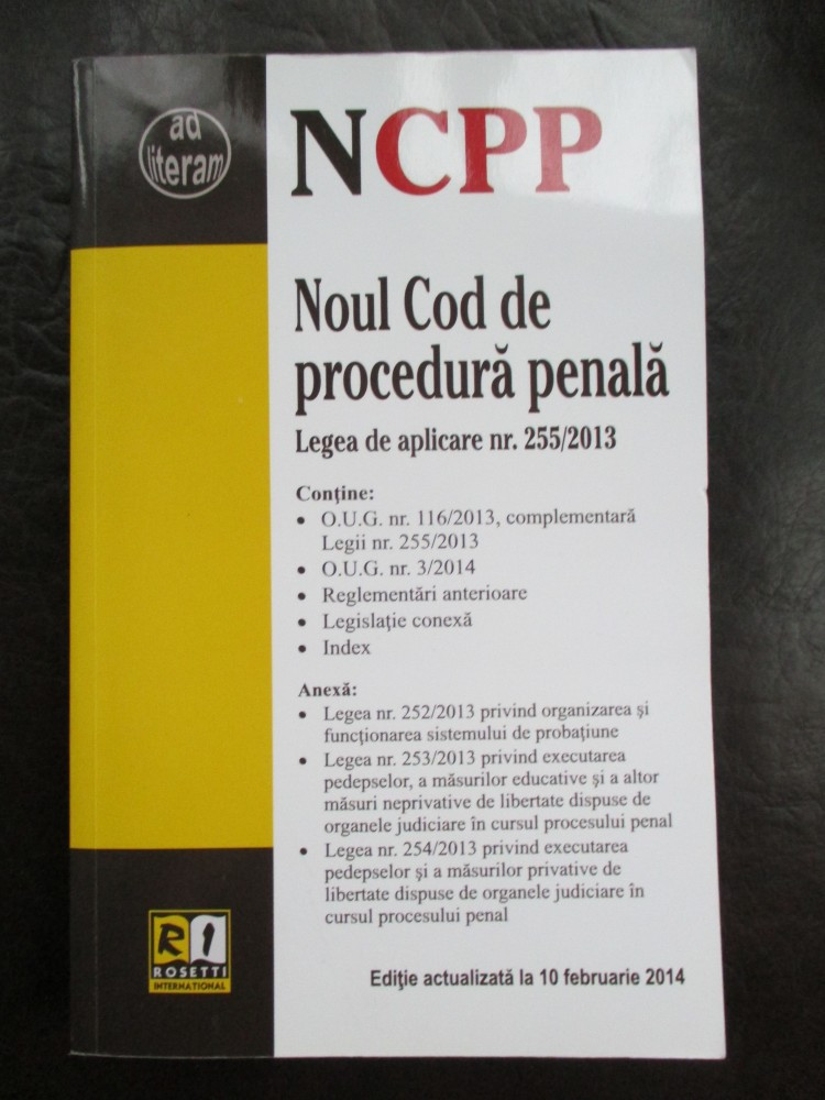 Noul Cod de procedura penala | Okazii.ro