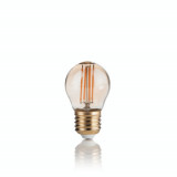 Sursa luminoasa E27 VINTAGE 04W SFERA AMBRA 2200k, Ideal Lux