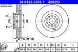 ATE 24.0128-0253.1 Disc frana