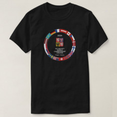 Echipa națională de hochei tricou de copii Ice Hockey World Championship Czechia MS 2024 Black - Dětské M 8 - 118 - 128