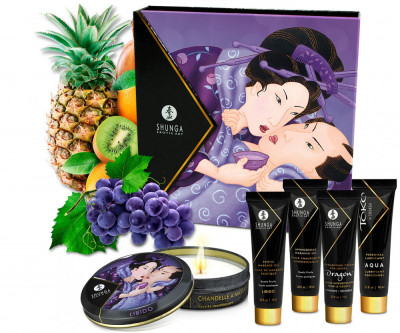 Set Cadou Shunga Geisha&amp;#039;s Secret, 5 Produse, Aroma Rructe Exotice foto