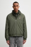 Tommy Jeans geacă culoarea verde, de tranziție, DM0DM21936