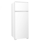 Frigider cu doua usi incorporabil Samus SDBI294E, 205 L, Clasa energetica E, Termostat reglabil, 4 rafturi sticla, H 145 cm, Alb