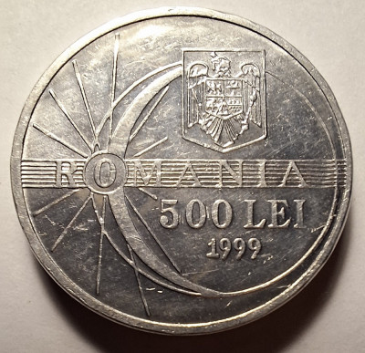 Moneda 500 lei 1999 eclipsa (#2) foto