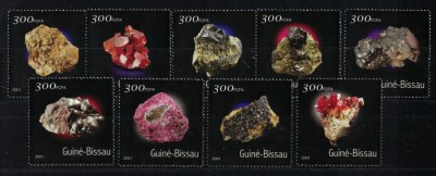 GUINEEA-BISSAU 2001 - Minerale / serie completa MNH (cota Michel 8&amp;euro;) foto