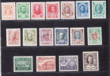 256-RUSIA 1913-Dinastia ROMANOV-Michel 82-98-Serie completa de 17 timbre
