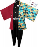 Tanjirou Zenitsu Costum Cosplay Japonez Anime Kimono Costum Halloween, Oem