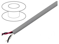 Cablu EcoCable Mini neecranat 30,5m 300V 2x2x28AWG Cu litat