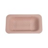 Cos pentru scurgere chiuveta de bucatarie, flippy, plastic, telescopic, 36x20x5 cm, roz
