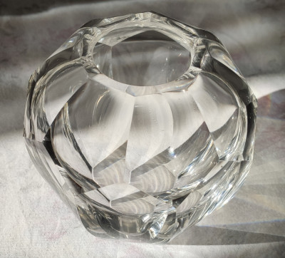 Vaza Art Deco din cristal, Joseph Hoffman pentru Ludovic Moser - foto