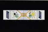Olanda (Tarile de Jos) 2007 - Europa CEPT, serie 2 valori,poz.II, diptic, tabsuri dantelate, MNH,Mi.2512-2513.., cota 3,2