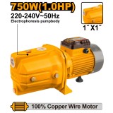 Pompa apa de suprafata cu jet 750 w, 51 m, 55 l/min - Ingco JP07508