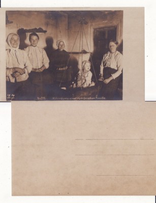 Romania - Tipuri- Familie taraneasca - militara, WK1, WWI-rara foto