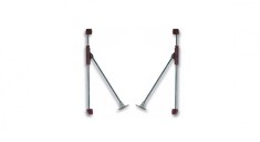 Set 2 buc, balama cu autofranare, usa batanta mobilier, 35x10x5cm foto