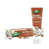Pasta de dinti pentru albire si curatare profunda cu Ulei de Cocos, fara fluor, 100 ml, Dabur