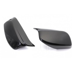 Set 2 Capace Premium pentru Oglinzi, Tip Batman M, Compatibile cu BMW Seria 5 E60 E61 E62 E63 E64, Culoare Negru-Lucios AutoREY&reg;
