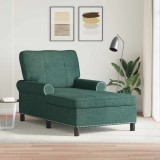 vidaXL șezlong de relaxare Verde &icirc;nchis 91 x 157 x 91 cm țesătură 42022934