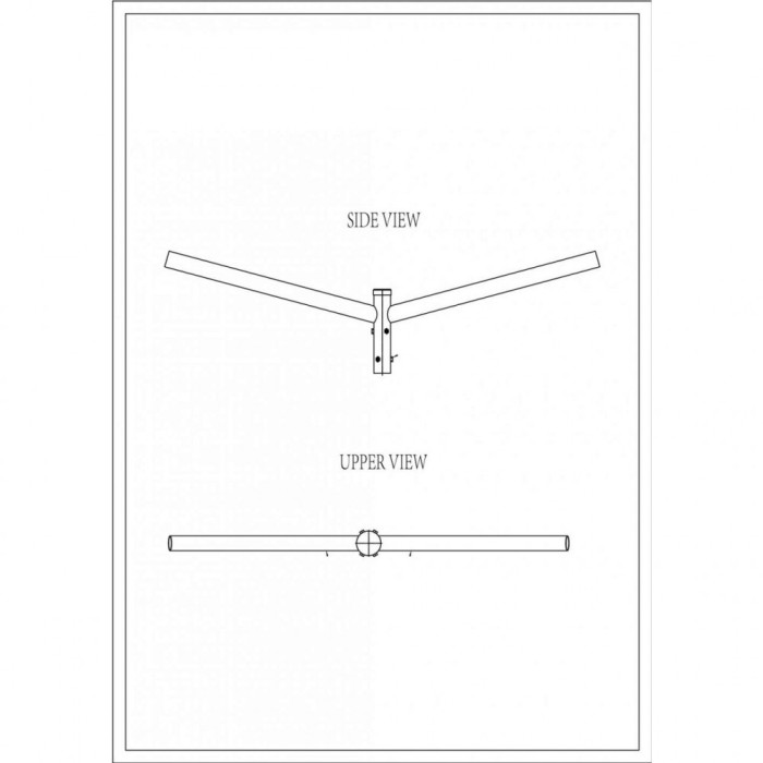 Brat Dublu Drept 180&deg; 0.5M