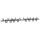 Cumpara ieftin Set feronerie pentru usi glisante, negru, 366 cm, otel