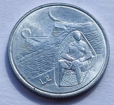 225. Moneda San Marino 2 lire 1976 foto