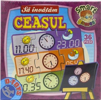 Sa invatam ceasul - Smart games joc puzzle foto