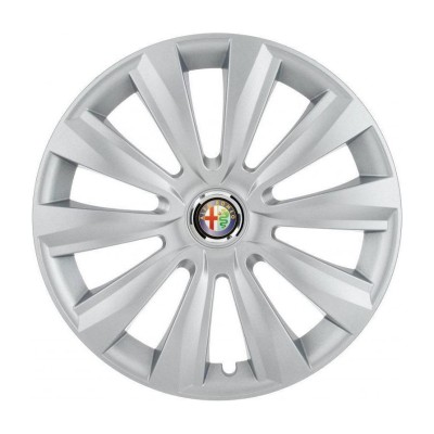 Set 4 Capace Roti, potrivite jantelor de R16, pentru Alfa Romeo, model delta cromat foto
