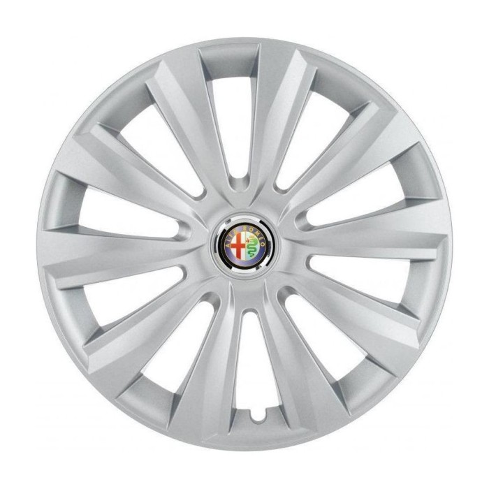 Set 4 Capace Roti, potrivite jantelor de R16, pentru Alfa Romeo, model delta cromat