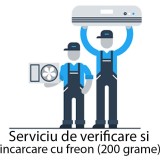 Serviciu de verificare / incarcare cu freon (200 grame)