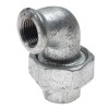 Cot cu racord olandez 95, fonta zincata, FI - FI, 3/4&quot;