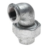 Cot cu racord olandez 95, fonta zincata, FI - FI, 1/2&quot;