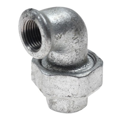 Cot cu racord olandez 95, fonta zincata, FI - FI, 3/4&amp;quot; foto
