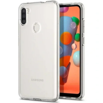 Husa Cover Spigen Liquid Crystal pentru Samsung Galaxy M11 Clear foto