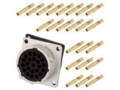 Conector Circular Crimpat Mamă IP67 13A 23PIN foto