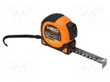 Ruletă de măsură NEO TOOLS 10m x 25mm, clasa II, cu mecanism de blocare și magnet