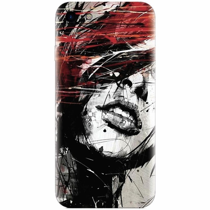 Husa silicon pentru Apple Iphone 6 / 6S, Byroglyphics Woman Drawing