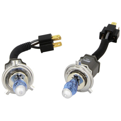 Set 2 becuri auto cu halogen pentru far Race Sport Helium Quartz H4 12V 90/100W P43t-38 Xenon Effect 5500K foto